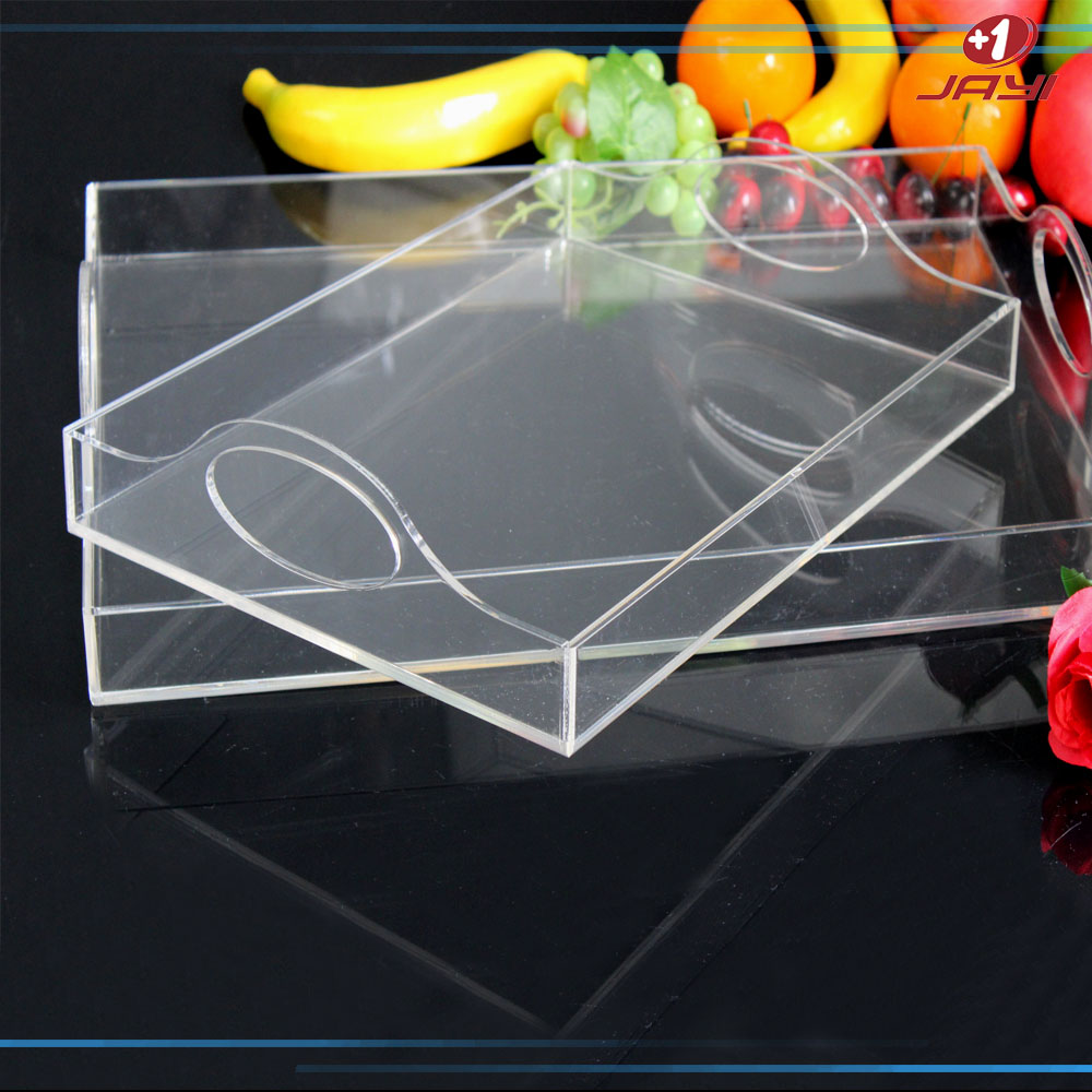 Transparent acrylic tray freeze frozen freezer